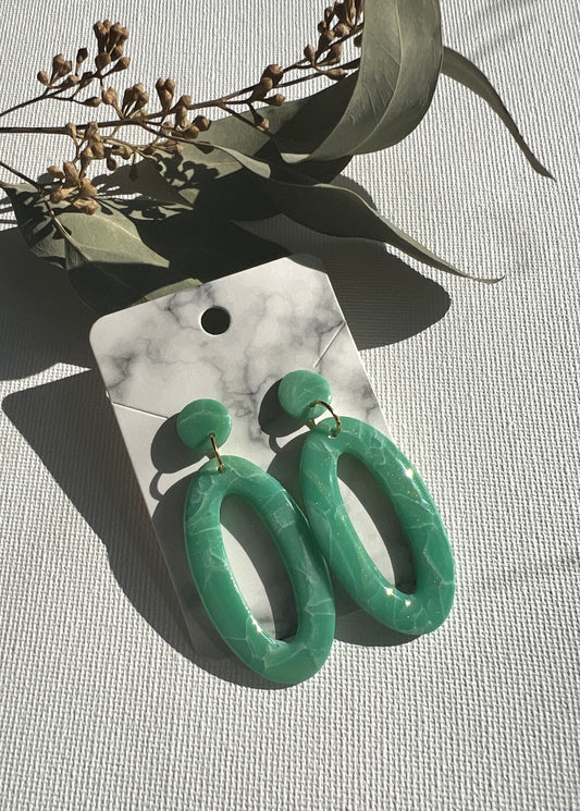 Jade Polymer Clay Earrings