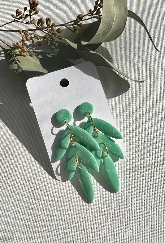 Jade Polymer Clay Earrings