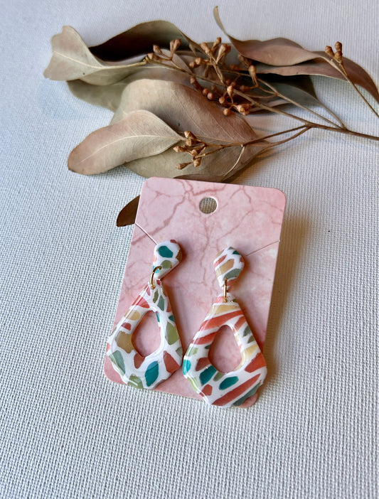 Kaleidoscope Polymer Clay Dangles