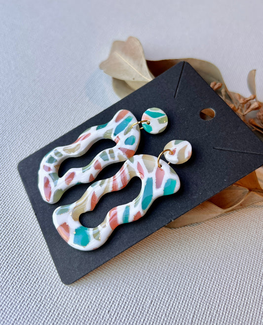 Kaleidoscope Polymer Clay Dangles