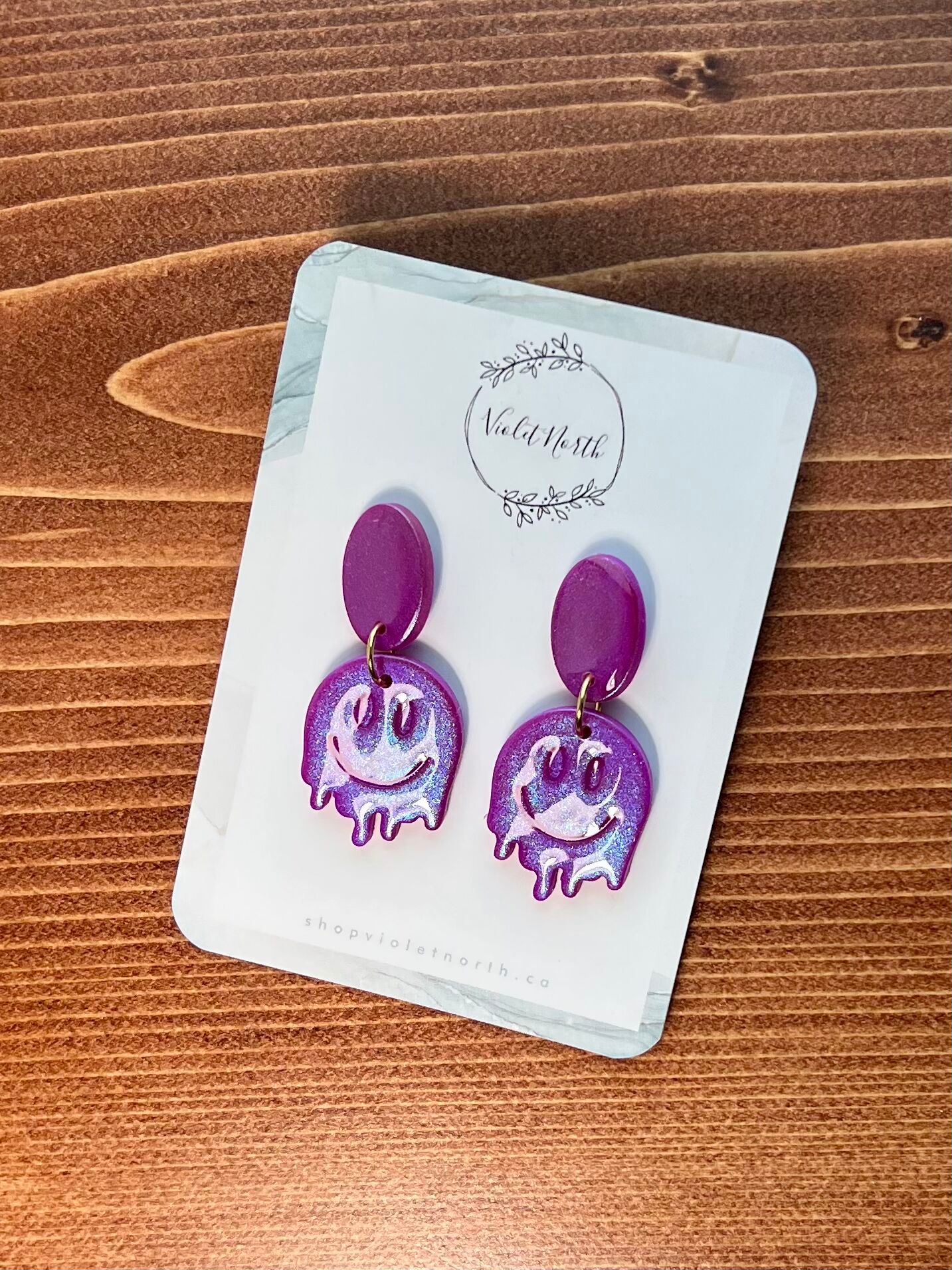 Smiley Drip Earrings